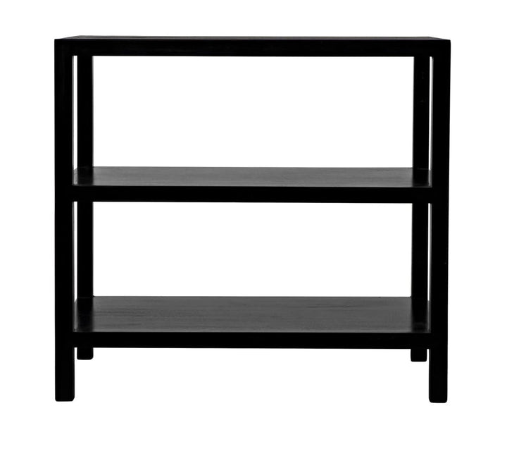 SIDE TABLE 2-SHELF BLACK #63571
