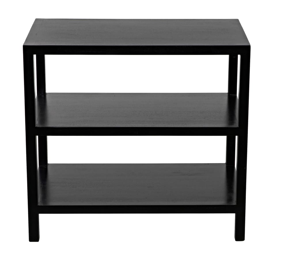 SIDE TABLE 2-SHELF BLACK #63571