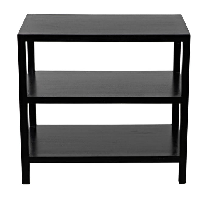 SIDE TABLE 2-SHELF BLACK #63571