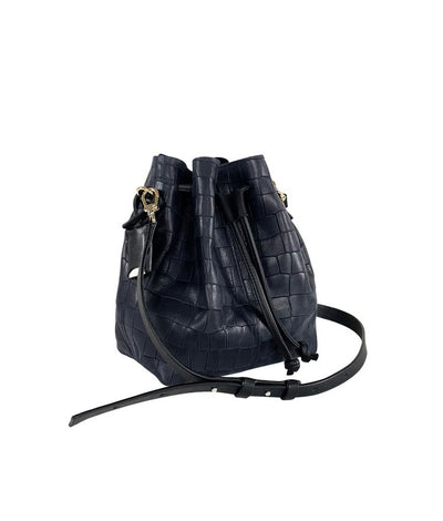 LINDE GALLERY BAG CINCHED ALLIGATOR SHELL - MEDIUM (Available in 3 Colors)