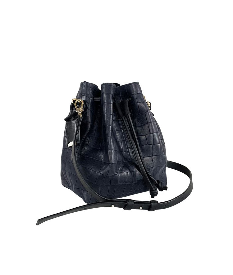 LINDE GALLERY BAG CINCHED ALLIGATOR SHELL - SMALL (Available in 3 Colors)