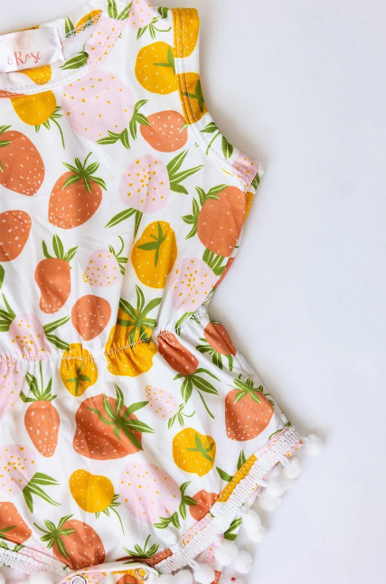 ROMPER SWEET BERRY POM POM