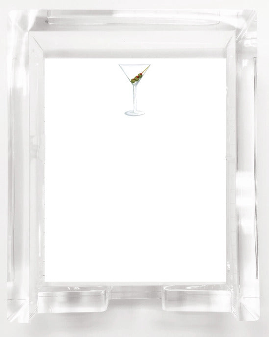 NOTEPAD MARTINI WITH TRAY