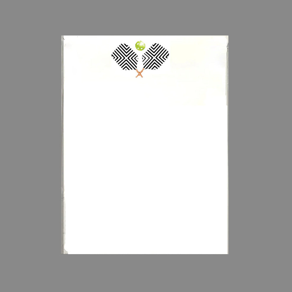 NOTEPAD BLACK PICKLEBALL WITH TRAY