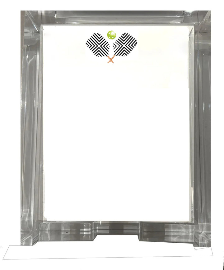 NOTEPAD BLACK PICKLEBALL WITH TRAY