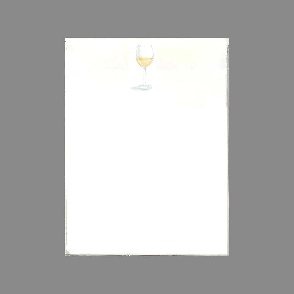 NOTEPAD WHITE WINE WITH TRAY