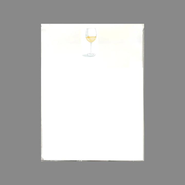 NOTEPAD WHITE WINE WITH TRAY