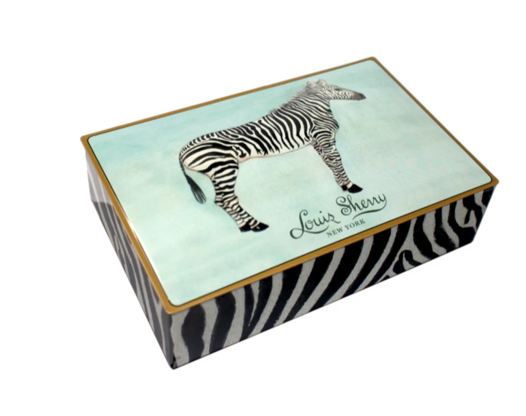 TINS CHOCOLATE 12-PIECE MARY MAGUIRE ZEBRA