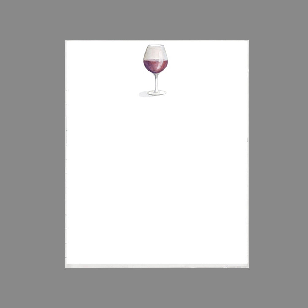 NOTEPAD RED WINE WITH ACRYLIC TRAY