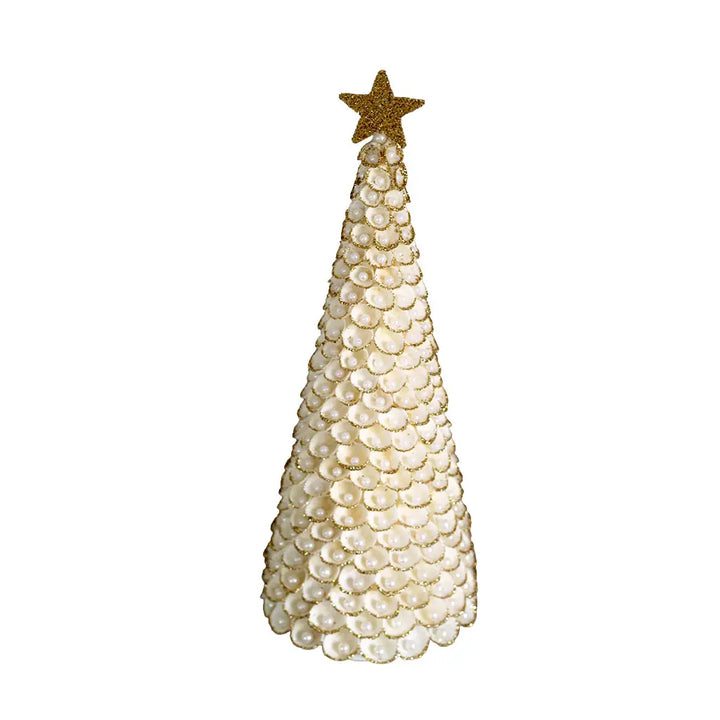 16" CONE TREE SHELL W/PEARLS