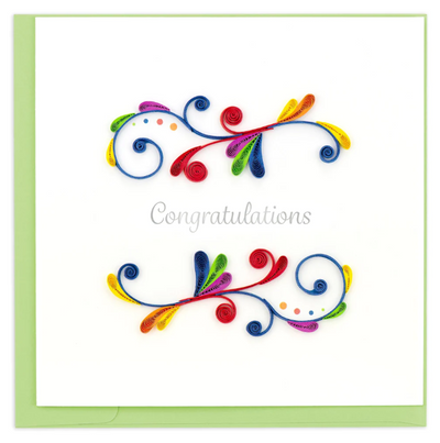 GREETING CARD "CONGRATULATIONS SWIRL"