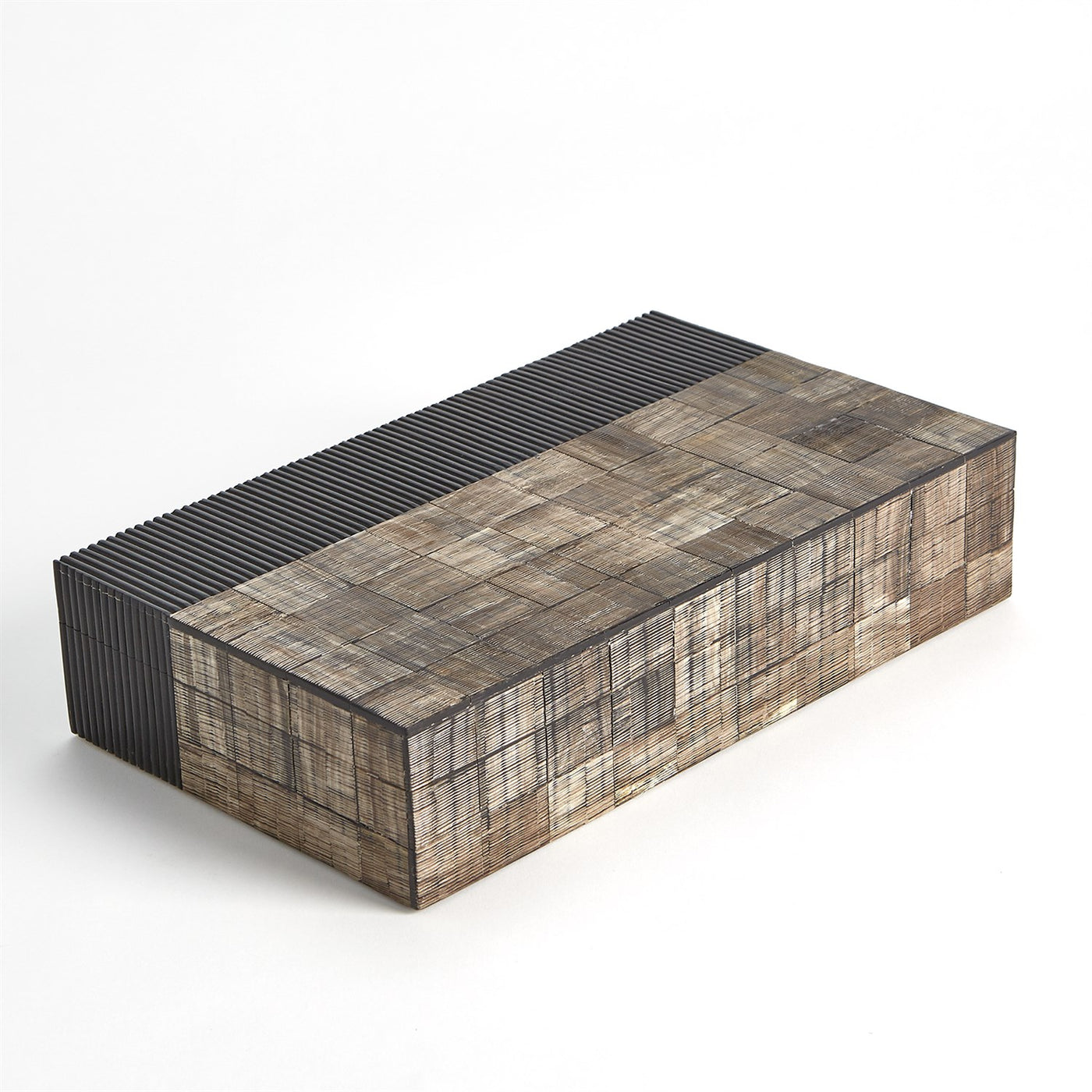 BOX RIBBED BURNT STAINED