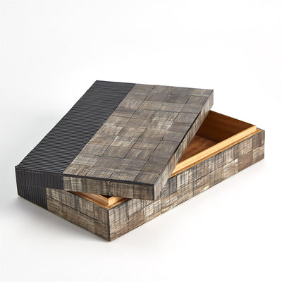 BOX RIBBED BURNT STAINED
