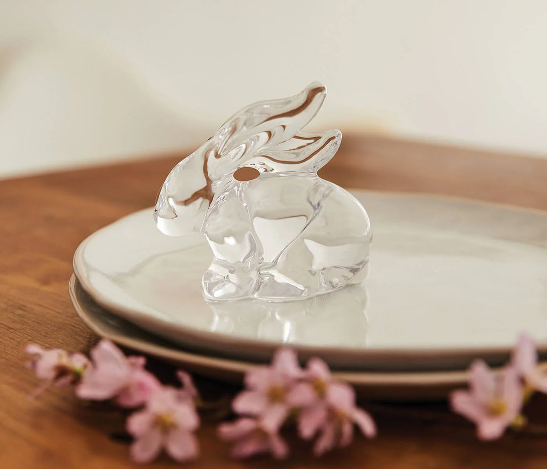 GLASS RABBIT CLEAR #64489