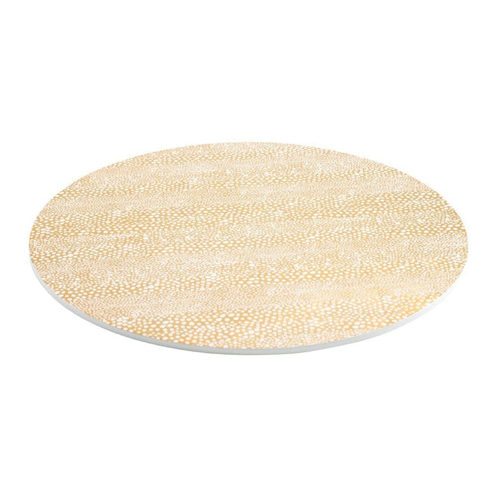 PLACEMAT PEBBLE GOLD ROUND #64540