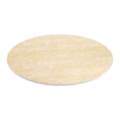PLACEMAT PEBBLE GOLD ROUND