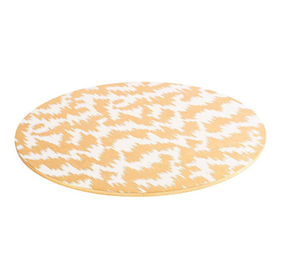 PLACEMAT GOLD MOIRE ROUND
