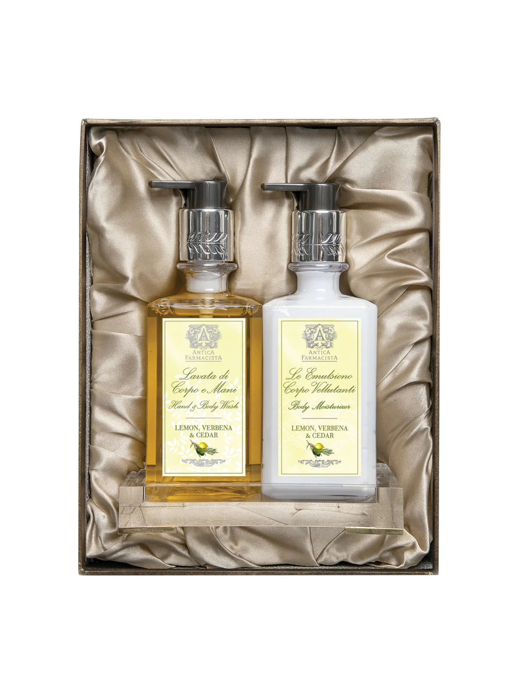 GIFT SET BATH & BODY LEMON, VERBENA & CEDAR WITH TRAY