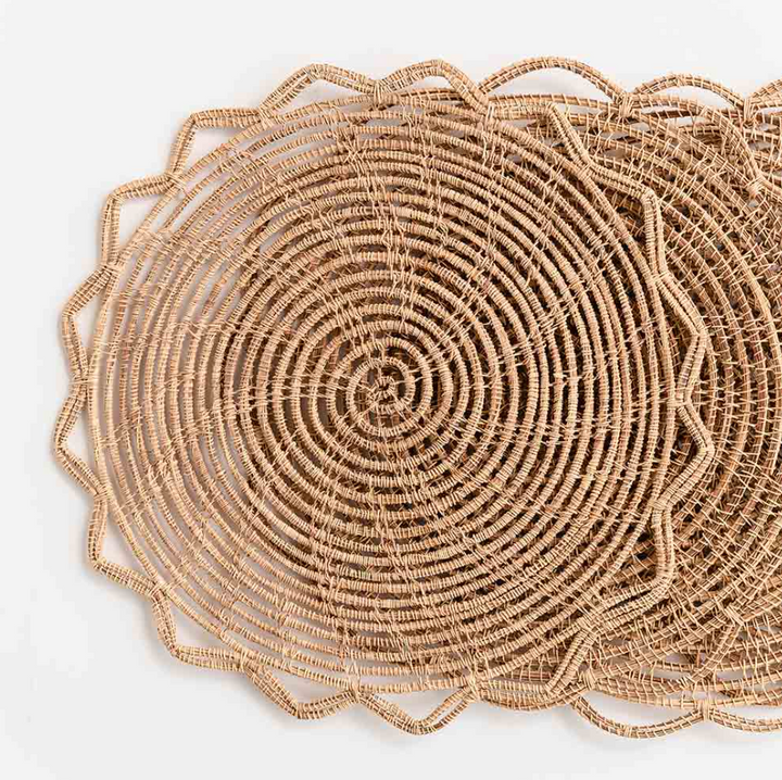 PLACEMAT BAMBOO CANE ROUND #64656