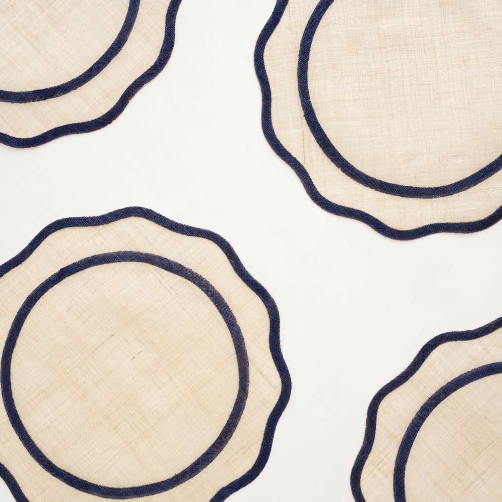 PLACEMAT SCALLOPED RICE PAPER