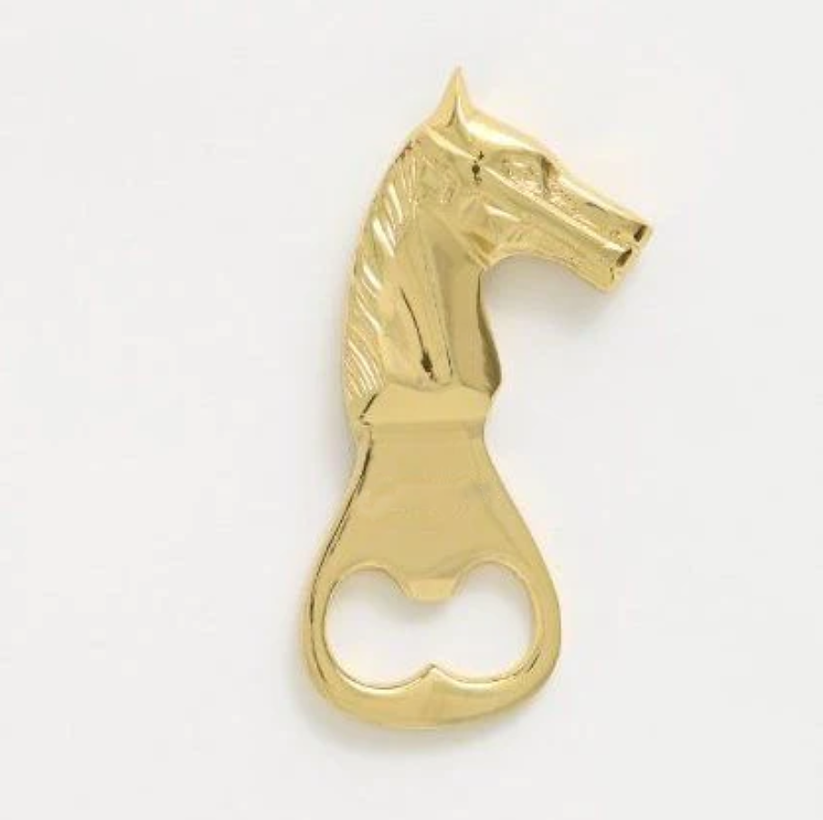 BOTTLE OPENER BRASS HORSE #64662