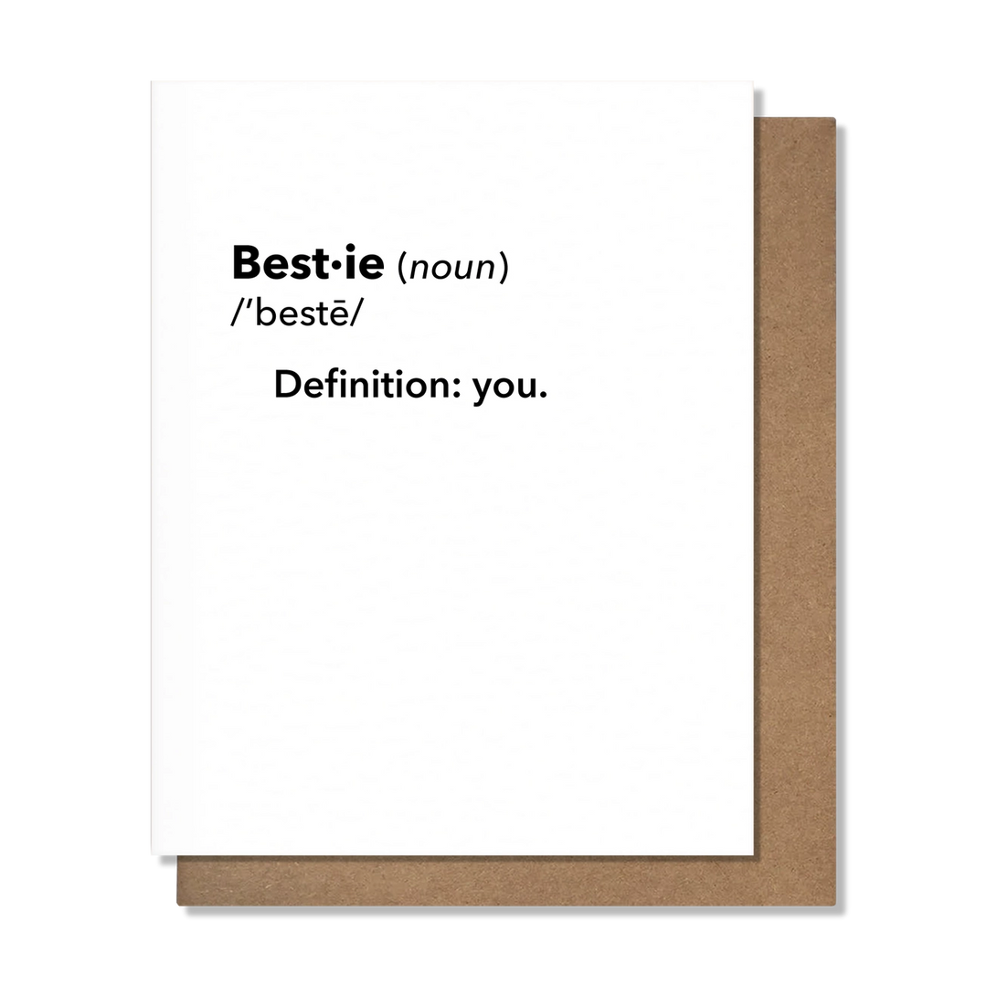 FRIENDSHIP GREETING CARD "BESTIE"