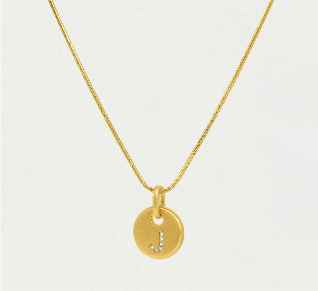 NECKLACE PAVE INITIAL PENDANT