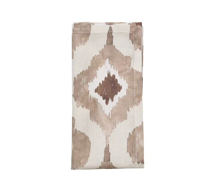 NAPKIN WATERCOLOR IKAT TAUPE #64778