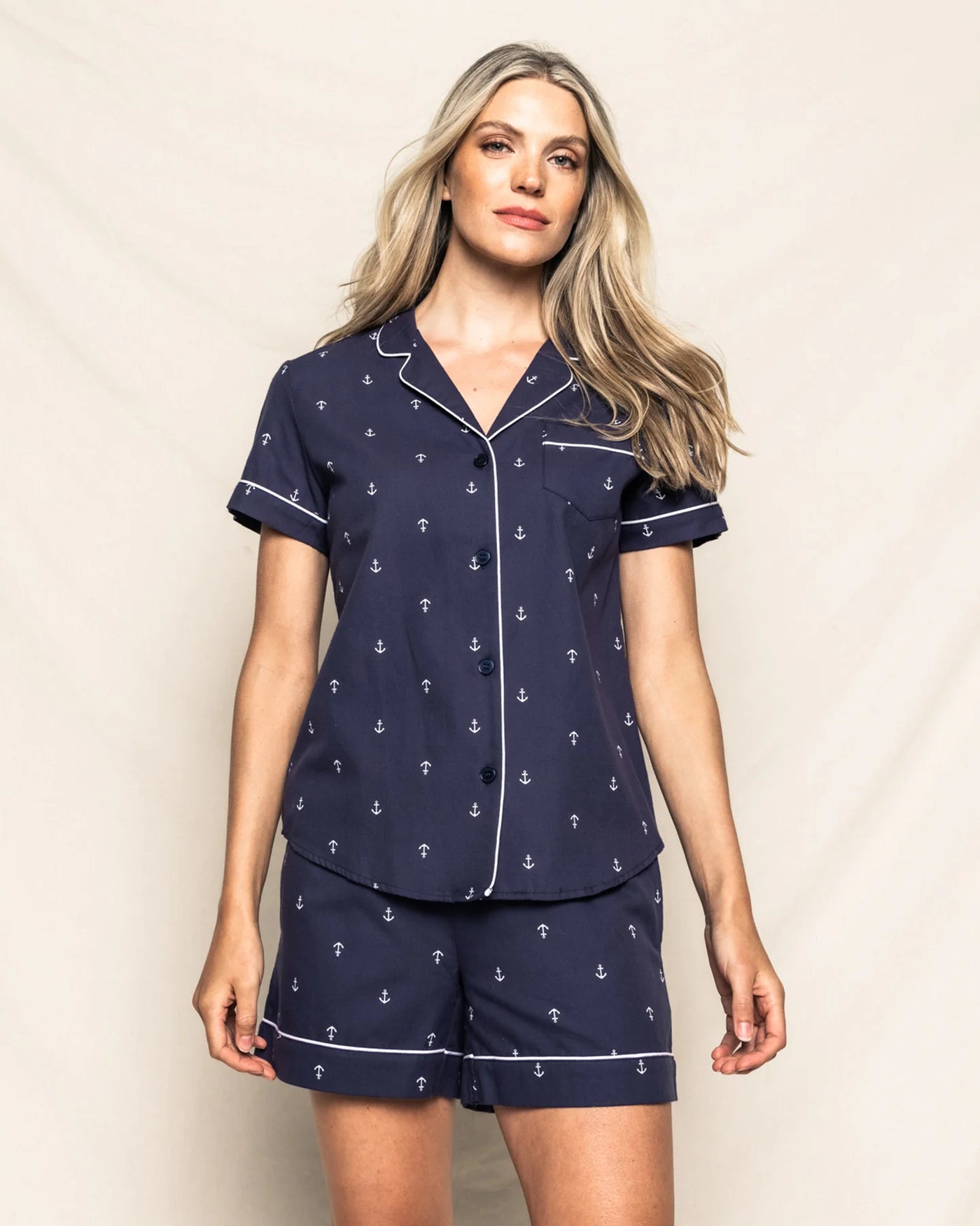 PAJAMA SET SHORT PORTSMOUTH ANCHORS