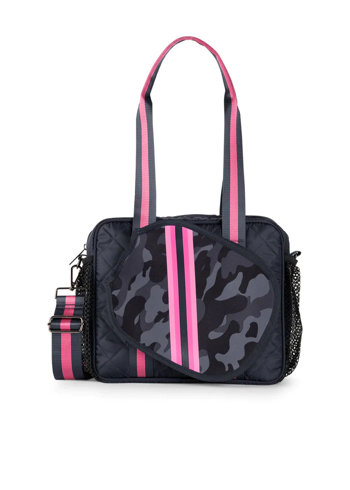 TOTE PICKLEBALL NAVY PNK CAMO NEOPRENE