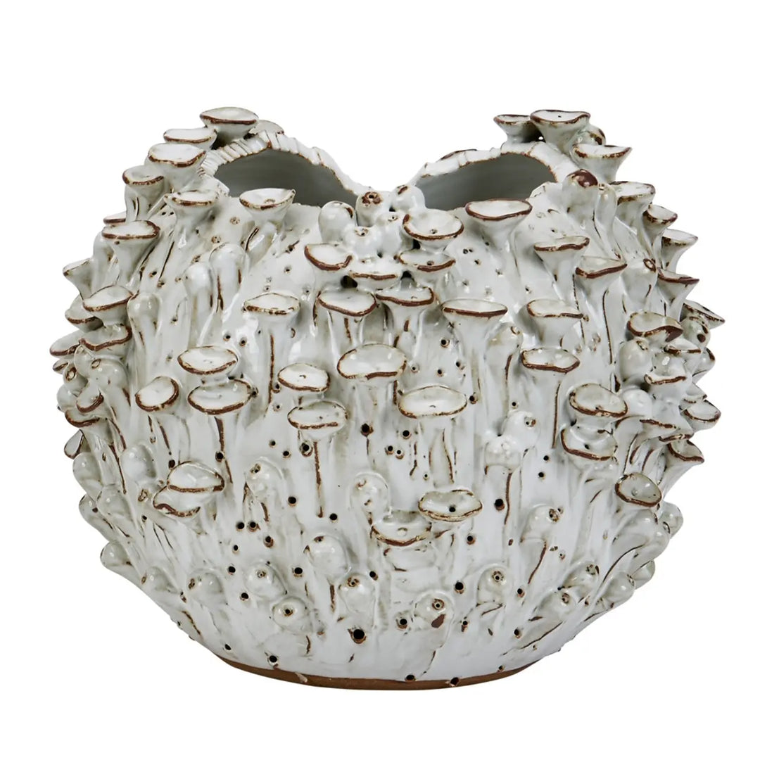 LG VASE SEA MUSHROOM WHITE