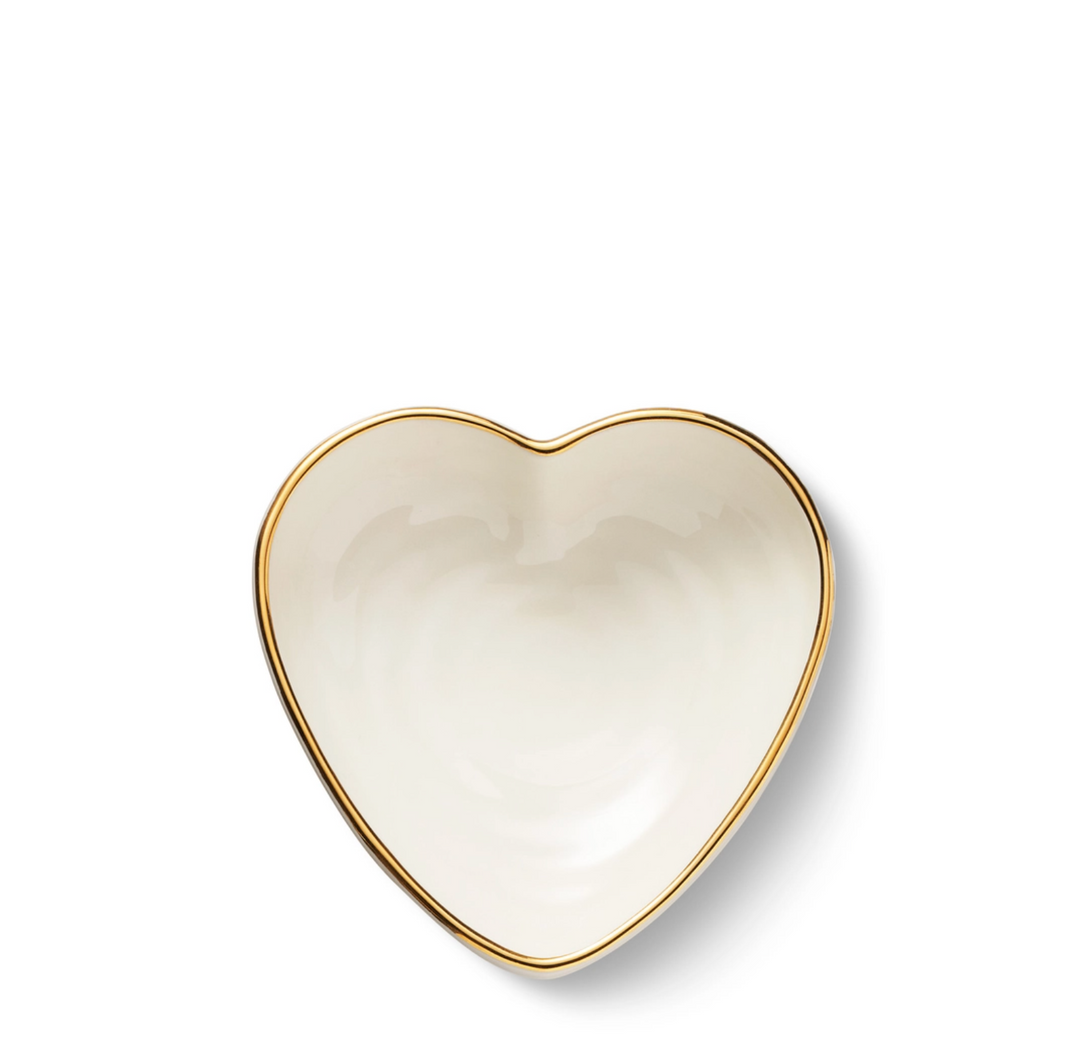 DISH RIBBED HEART