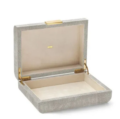 AERIN JEWELRY BOX MODERN SHAGREEN (Available in 2 Sizes)
