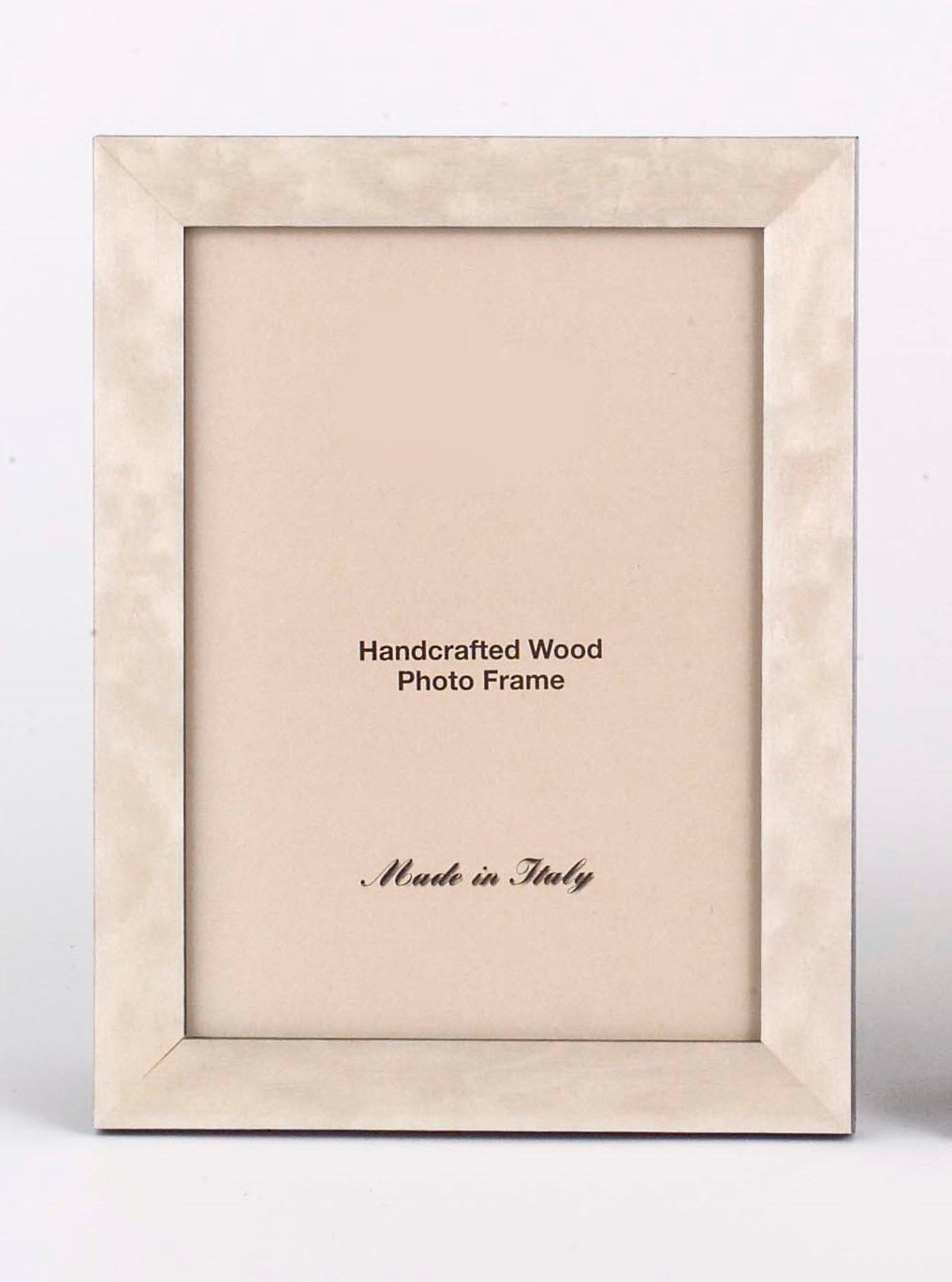 FRAME NARROW BURLAP WOOD WHITE (Available in 3 Sizes)