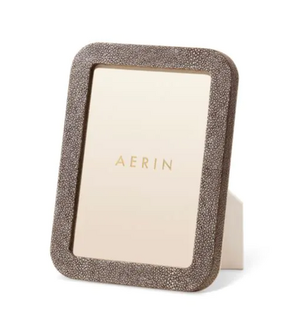 AERIN FRAME MODERN SHAGREEN CHOCOLATE (Available in 3 Sizes)