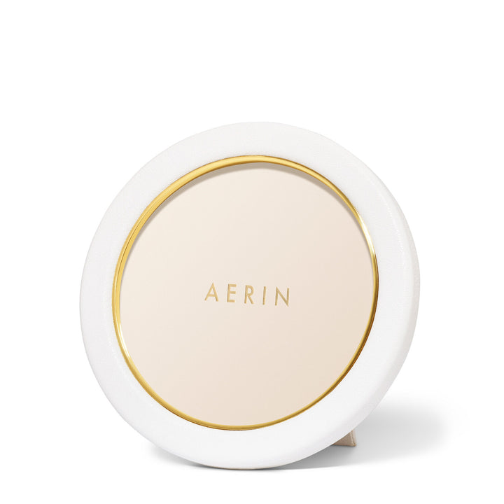 FRAME PIERO LEATHER WHITE ROUND #65290