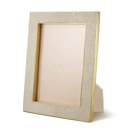 AERIN FRAME CLASSIC SHAGREEN WHEAT (Available in 2 sizes)