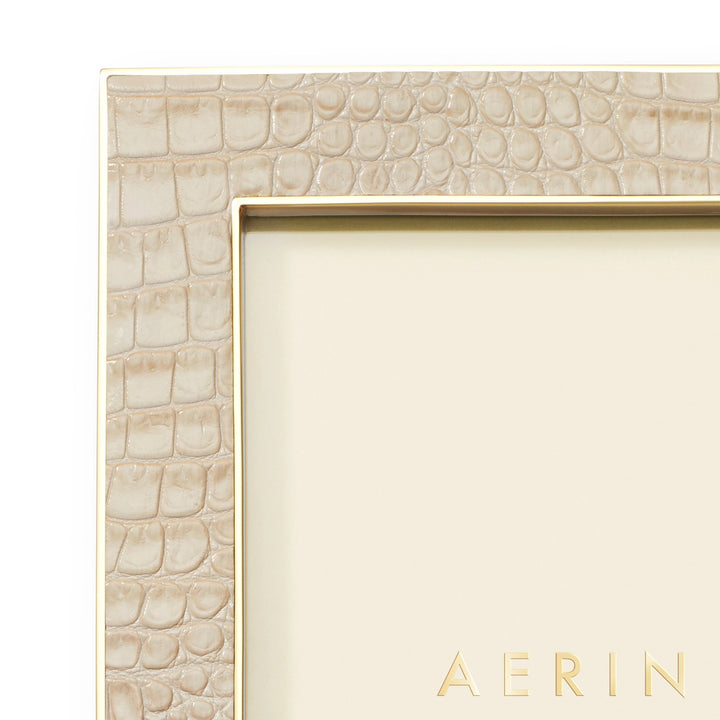 FRAME CLASSIC CROC LEATHER FAWN
