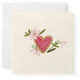 GREETING MINI CARD "FLORAL HEART"