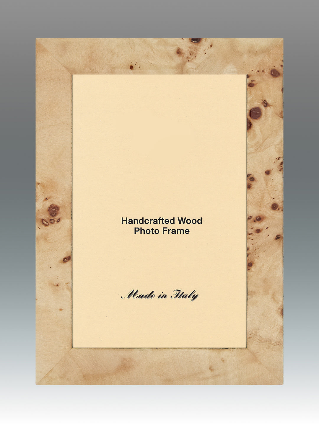 FRAME NARROW NATURAL BURLAP WOOD