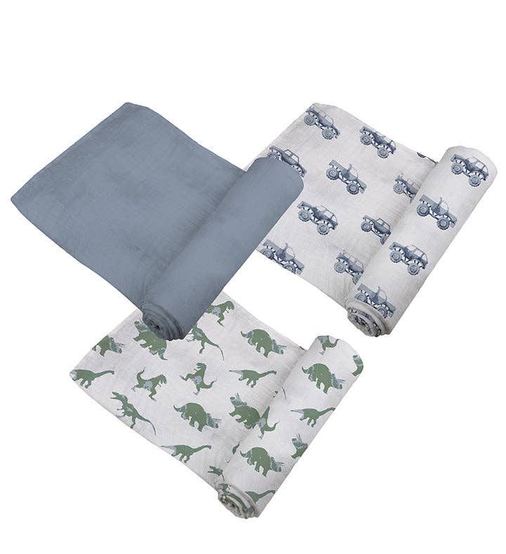 S/3 SWADDLE ROUGH TERRAIN COTTON
