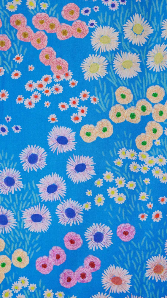 PAJAMA SET CAPRI CERULEAN FLORAL LUXE PIMA (NRD)