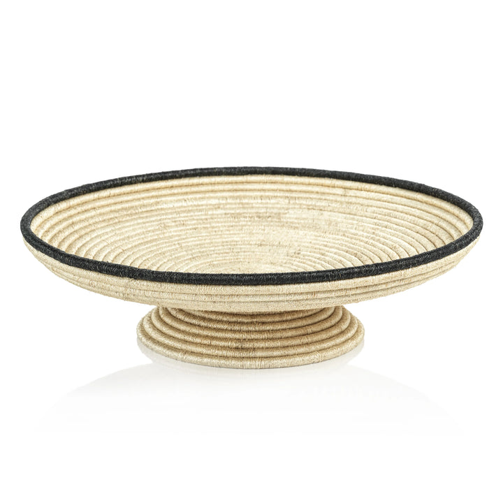 BOWL COILED ABACA FOOTED LARGE #65538