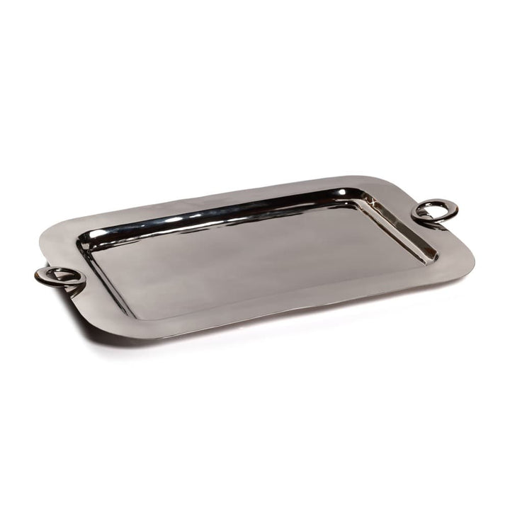 TRAY SERVING POLISHED BRASS X-LG #65547