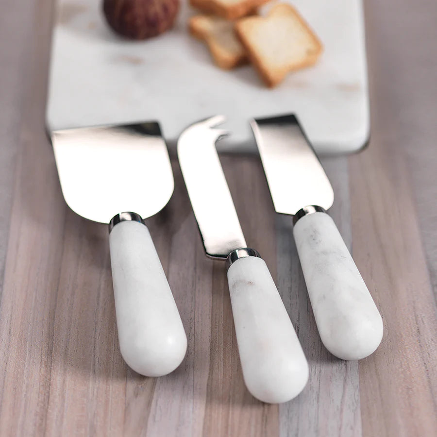 CHEESE KNIVES MARBLE - SET OF 3
