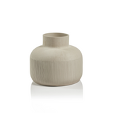 VASE PORCELAIN NEUTRAL GRAY