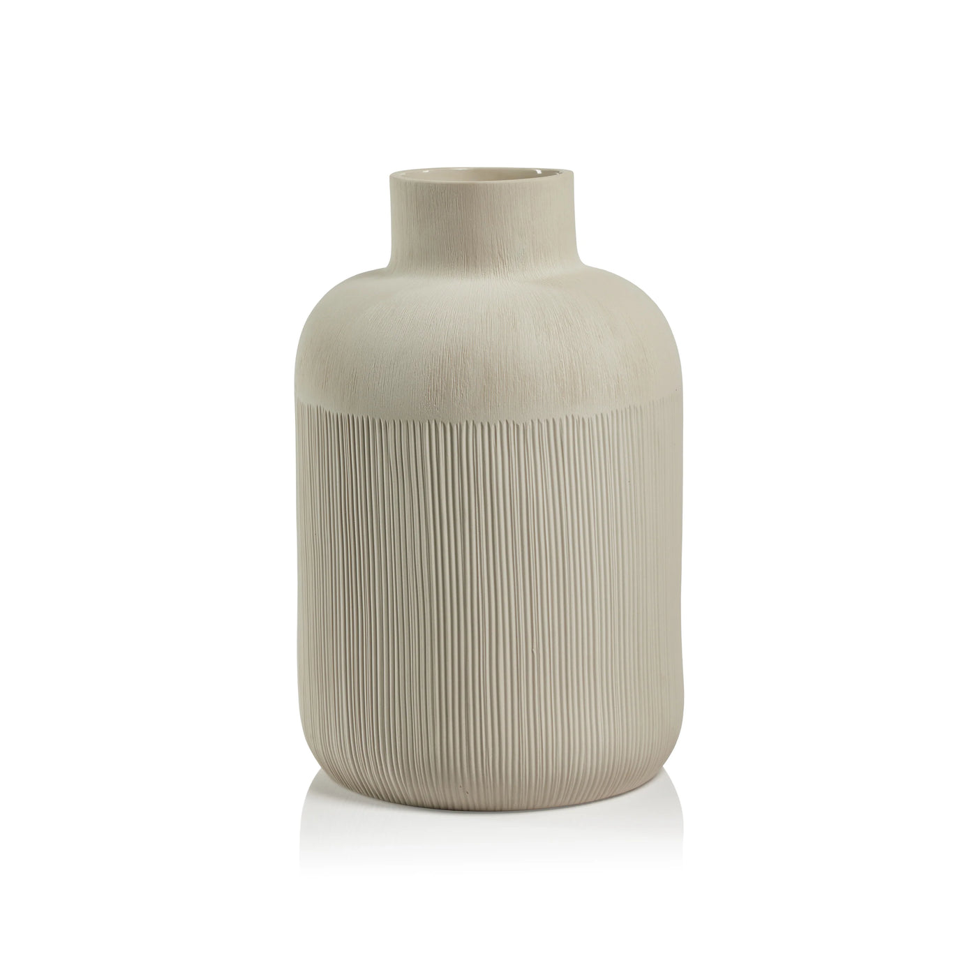 VASE PORCELAIN NEUTRAL GRAY (Available in 2 Sizes)