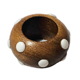 NAPKIN RING CANDY DOT WHITE