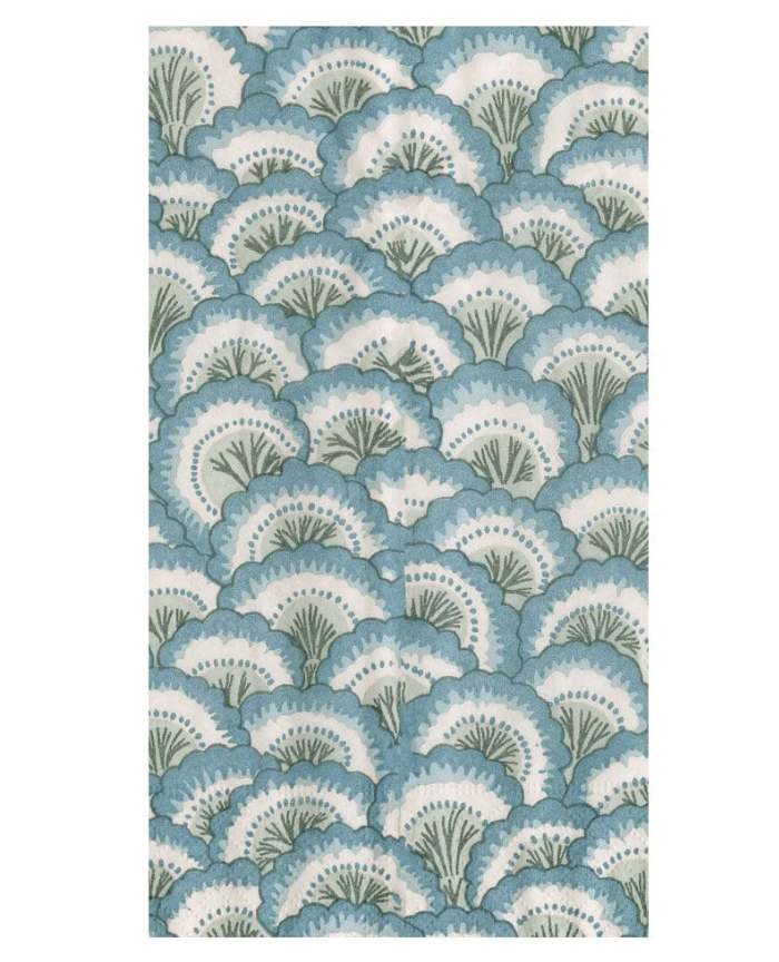 GUEST TOWEL PONTCHARTRAIN SCALLOP BLUE