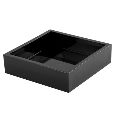 NAPKIN HOLDER BLACK ACRYLIC (Available in 3 Sizes)